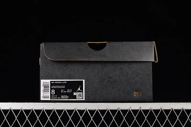All categories Air Jordan Jordan series basketball shoes Air Jordan 1 Low G version pure original Air Jordan Low "Shadow Toe" AJ1 Joe 1 new black and gray low-top cultural sneakers 553558-052